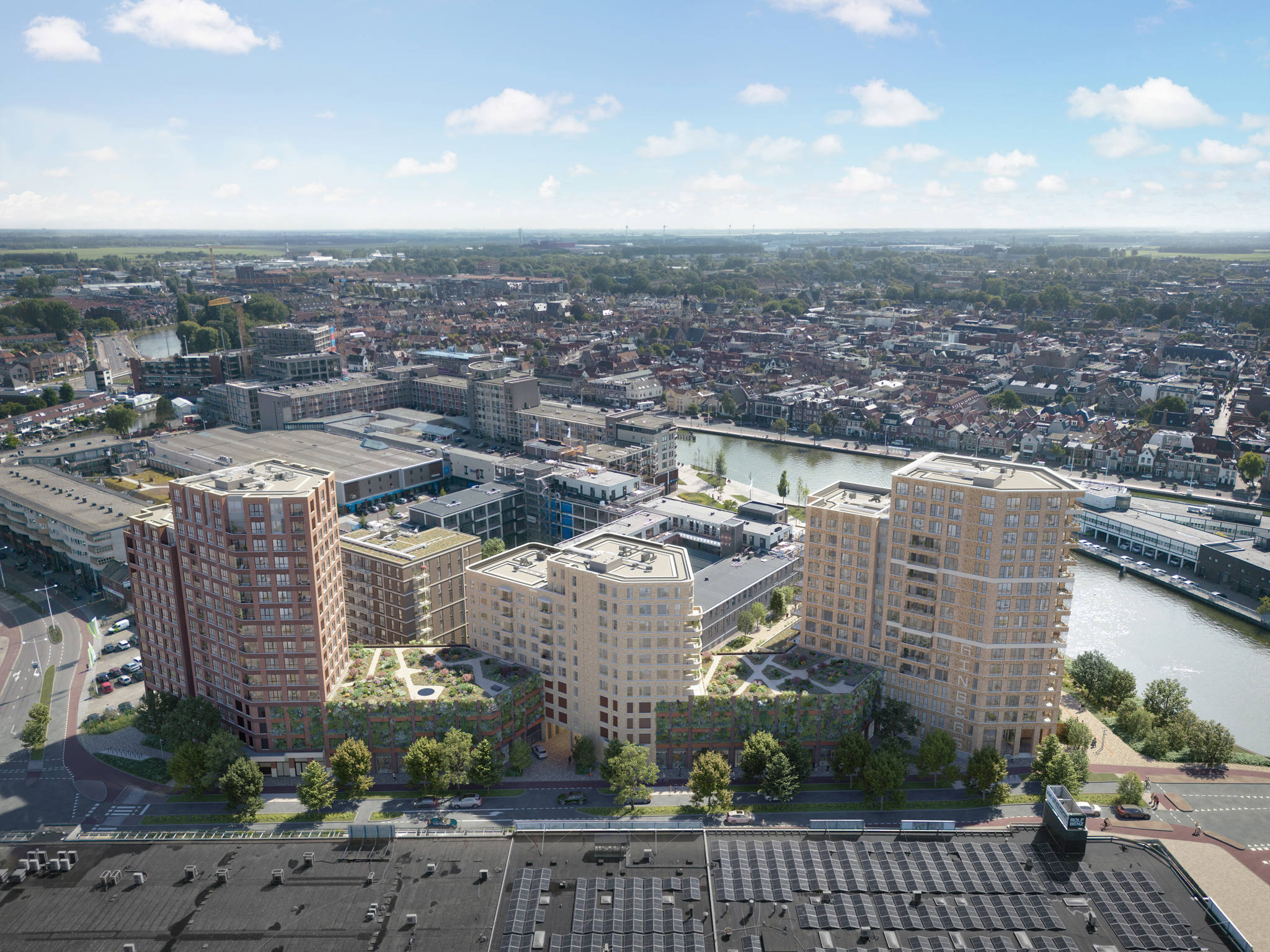 Nieuwbouw Ringers Alkmaar Vogelvlucht Noorderstraat 1536